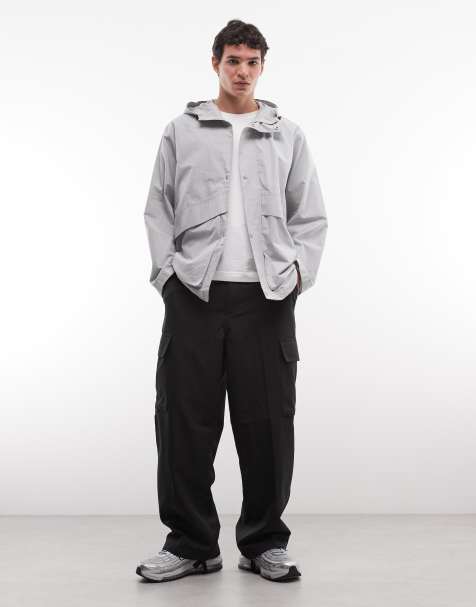 ASOS DESIGN - Veste coupe-vent oversize en tissu ripstop - Bleu pâle - view 1