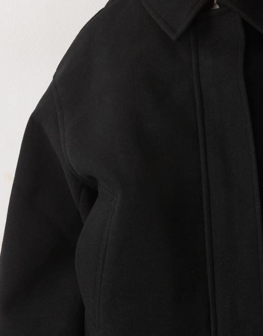 ASOS DESIGN veste courte habillée à col en noir, 4 de 4