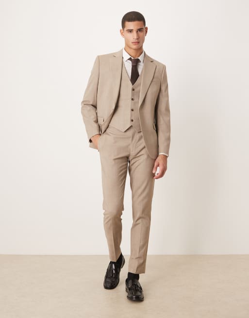 ASOS DESIGN - Veste de costume ajustée à carreaux - Marron, 2 de 5