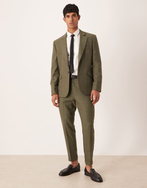 ASOS DESIGN - Veste de costume ajustée à carreaux - Vert foncé, 2 de 5