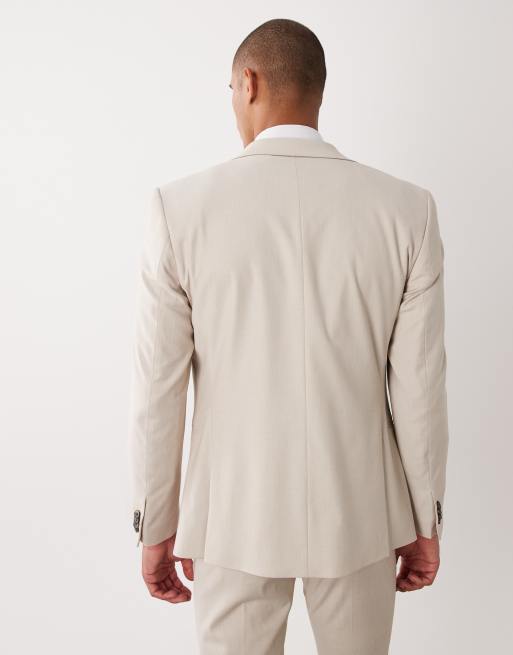 ASOS DESIGN - Veste de costume ajustée - Beige, 5 de 5