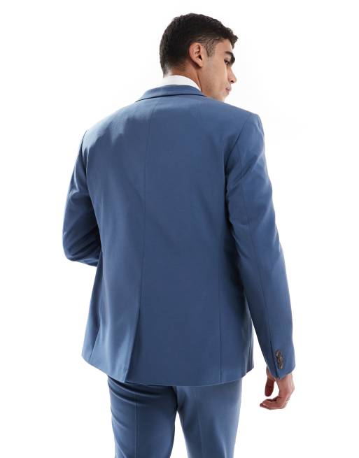 ASOS DESIGN - Veste de costume ajustée - Bleu, 4 de 5