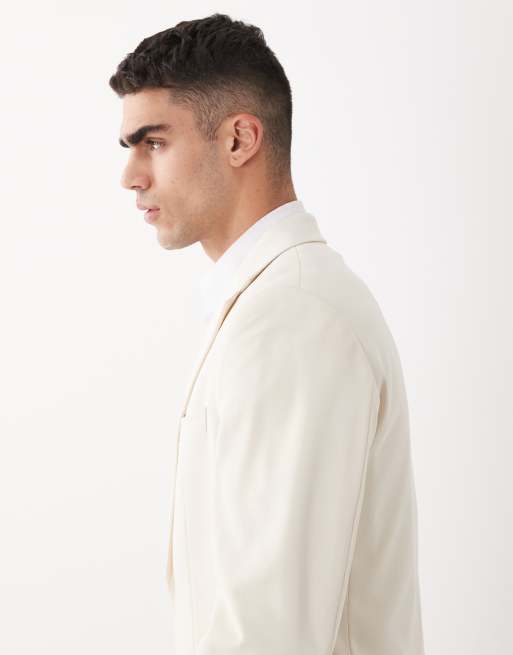 ASOS DESIGN - Veste de costume ajustée - Écru, 4 de 5