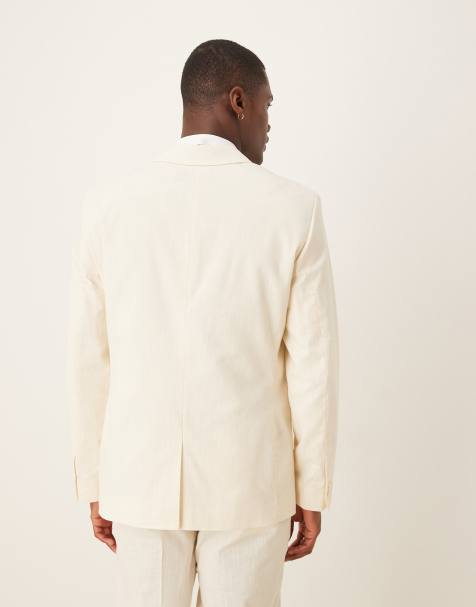 Vêtement Homme été Blazer Homme En Lin PJ PAUL JONES - Coupe Slim Fit Léger - 2 Boutons - Décontracté Et Élégant Blazer Décontracté Slim Fit