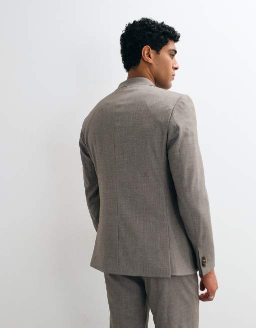 ASOS DESIGN - Veste de costume ajustée - Gris chiné, 4 de 5