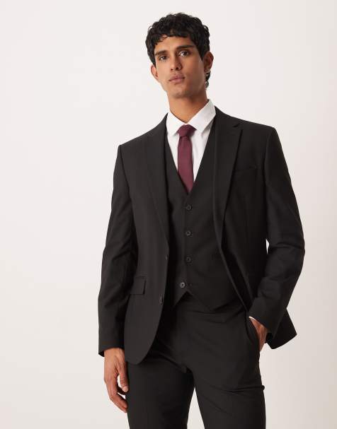 ASOS DESIGN - Veste de costume ajustée - Noir - view 1