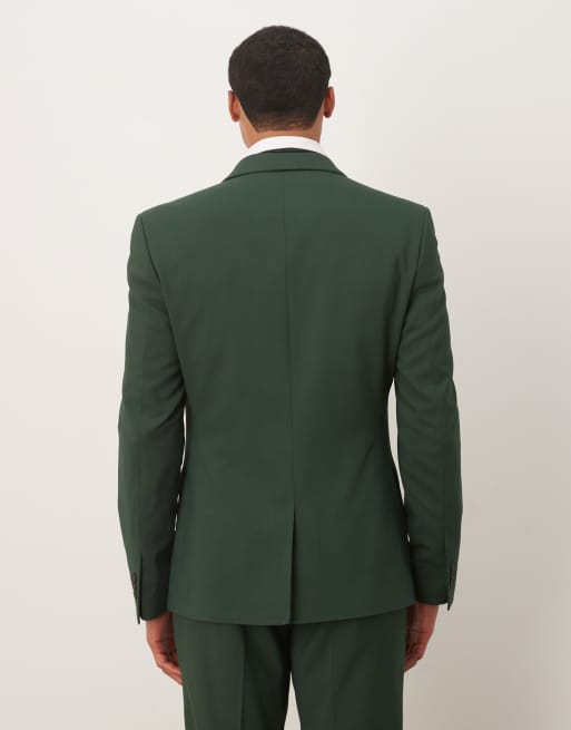 ASOS DESIGN - Veste de costume ajustée - Vert foncé, 3 de 5