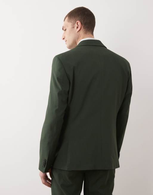 ASOS DESIGN - Veste de costume ajustée - Vert foncé, 3 de 5