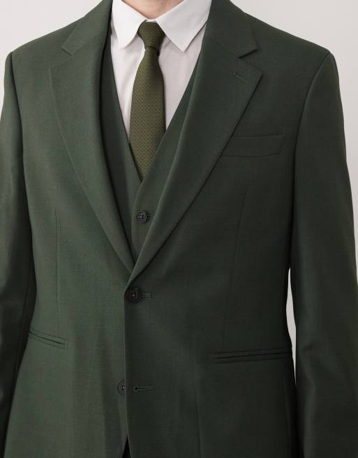 ASOS DESIGN - Veste de costume ajustée - Vert foncé, 5 de 5