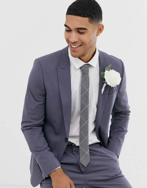 ASOS DESIGN - Costume ajusté - Violet sombre, 2 de 3