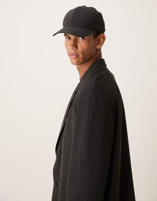 ASOS DESIGN - Veste de costume ample à petits carreaux - Noir, 4 de 5