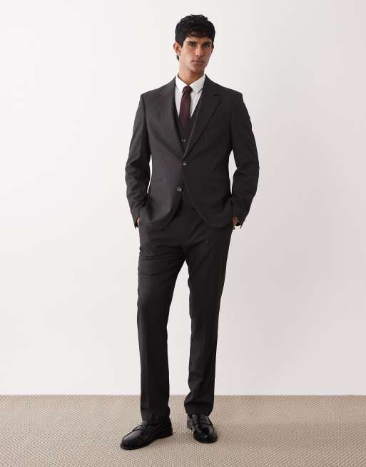 ASOS DESIGN - Veste de costume cintrée - Gris moyen, 2 de 5