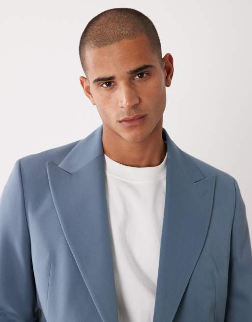 ASOS DESIGN - Veste de costume coupe classique - Bleu moyen, 3 de 5