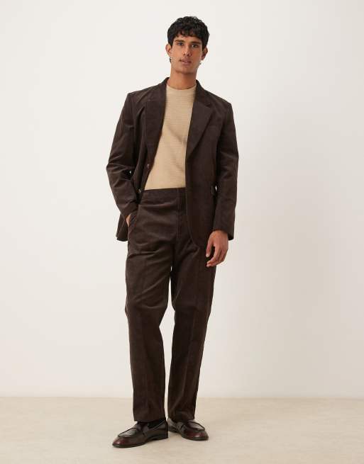 ASOS DESIGN - Veste de costume coupe classique en velours côtelé de coton - Marron, 2 de 5