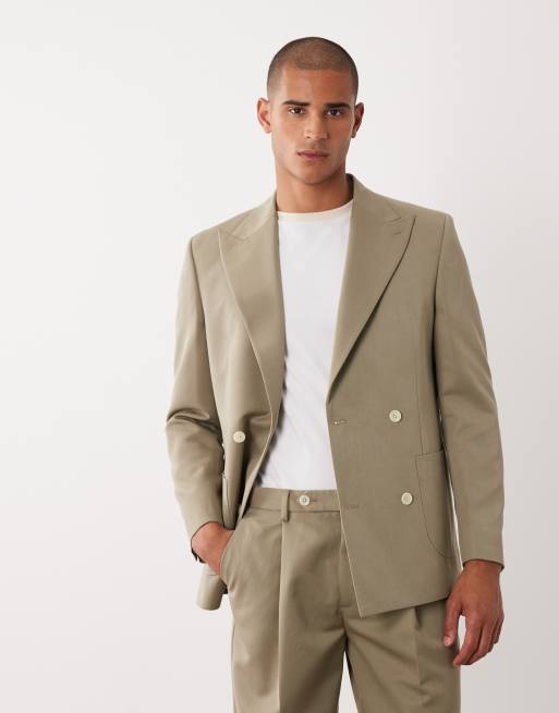 ASOS DESIGN - Veste de costume coupe classique - Kaki, 3 de 5