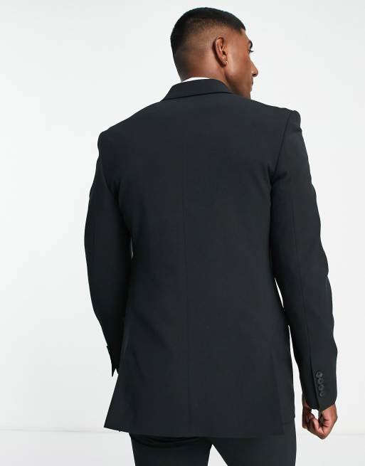 ASOS DESIGN - Veste de costume croisée super slim - Noir, 2 de 4