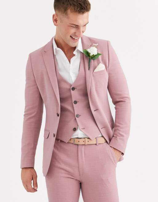 gilet rose poudré mariage