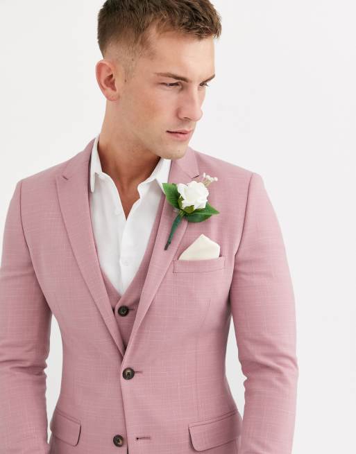 gilet rose poudré mariage