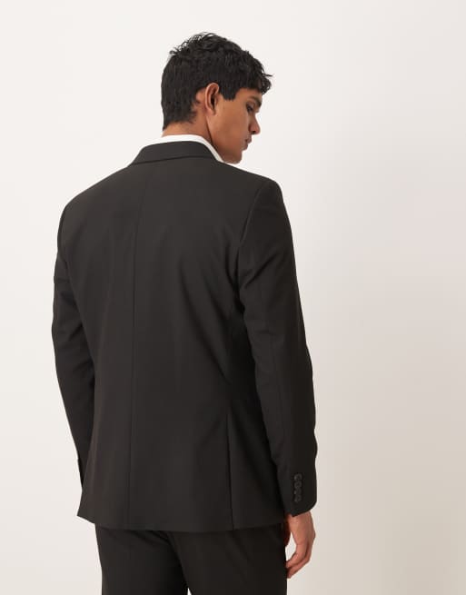 ASOS DESIGN - Veste de costume slim à double boutonnage - Noir, 3 de 5