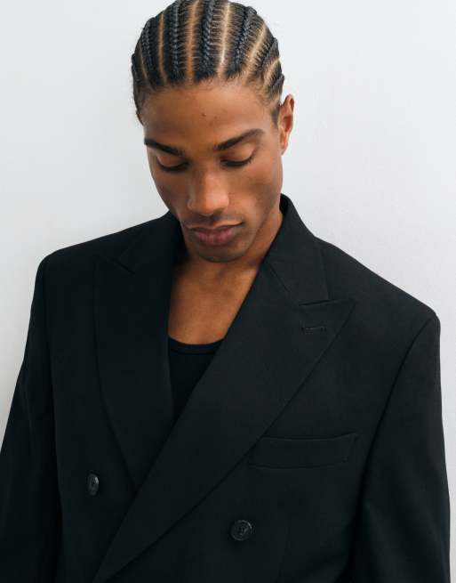 ASOS DESIGN - Veste de costume slim à double boutonnage - Noir, 3 de 5
