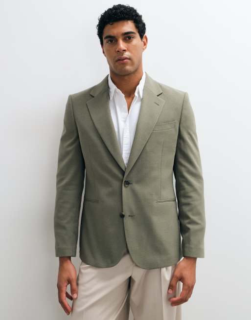 ASOS DESIGN veste de costume slim vert moyen, 2 de 5