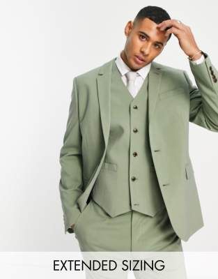ASOS DESIGN skinny suit jacket in olive green - ASOS Price Checker