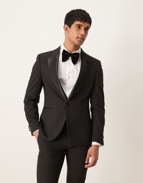 ASOS DESIGN - Veste de smoking ajustée - Noir - view 1