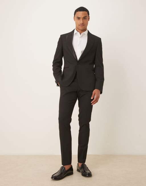 ASOS DESIGN - Veste de smoking ajustée - Noir, 2 de 5