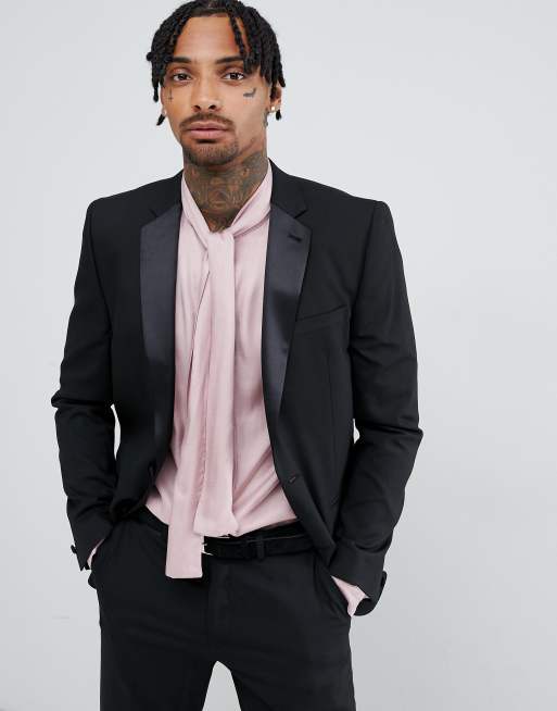 ASOS DESIGN - Veste de smoking ajustée - Noir