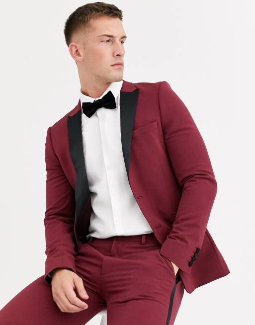 ASOS DESIGN - Smoking ultra slim - Bordeaux, 2 de 3