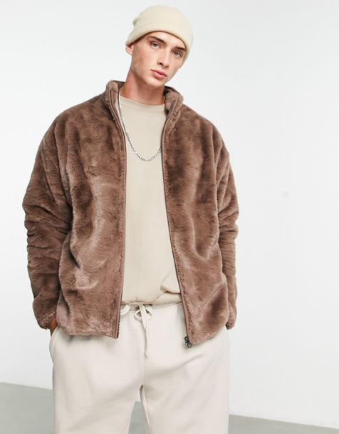 manteau fourrure homme asos