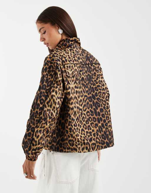 ASOS DESIGN - Veste de survêtement oversize - Léopard, 4 de 4