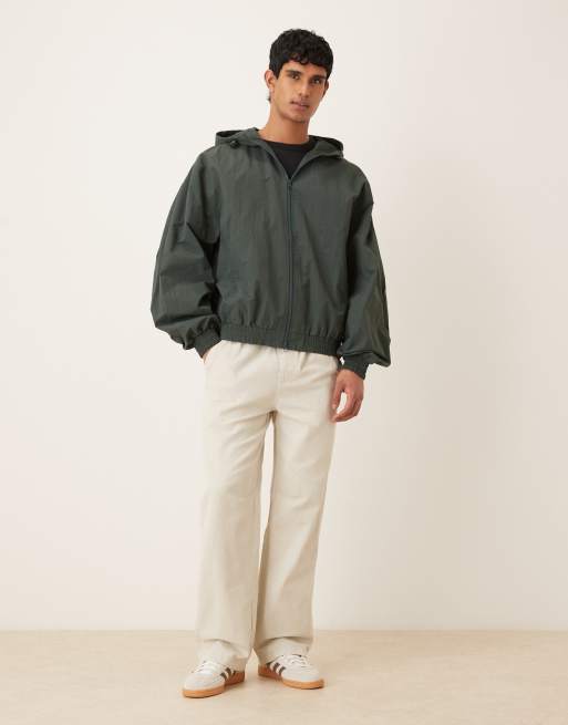 ASOS DESIGN - Veste de survêtement oversize - Vert foncé, 3 de 5