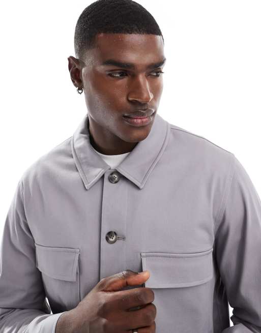 Chemise gris clair hotsell