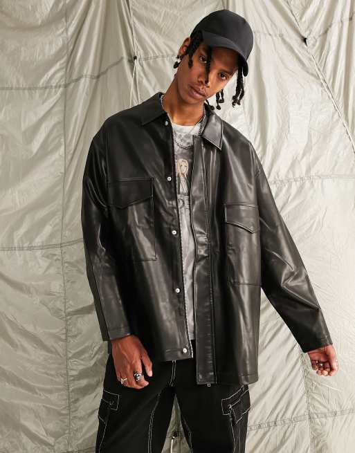 Veste noir oversize new arrivals