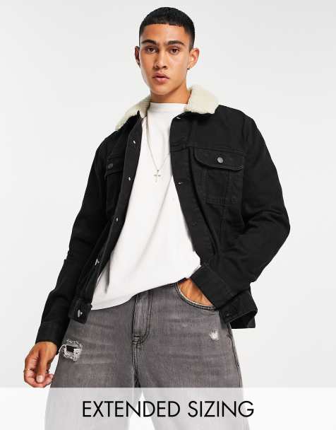 Vestes en Jean Homme Vestes Moumoute Fourrure ASOS