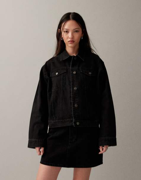 ASOS DESIGN - Veste en jean oversize style années 90 - Noir - view 1