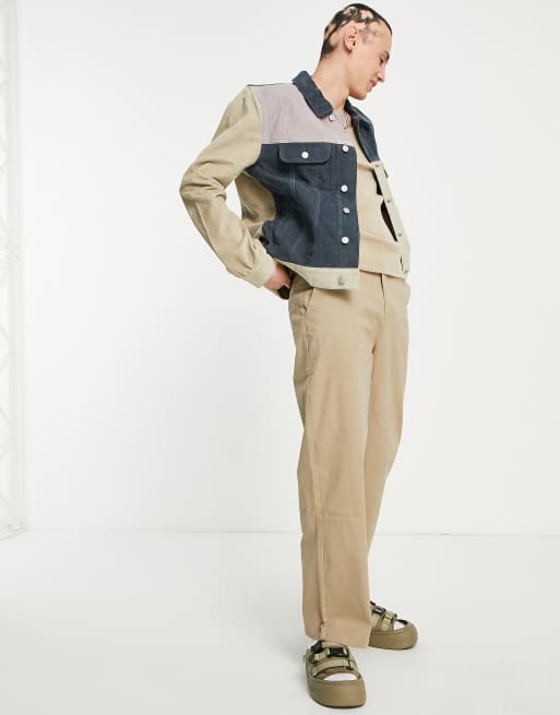 ASOS DESIGN - Veste style western en velours côtelé avec empiècements pastel effet coupé-cousu, 2 de 4