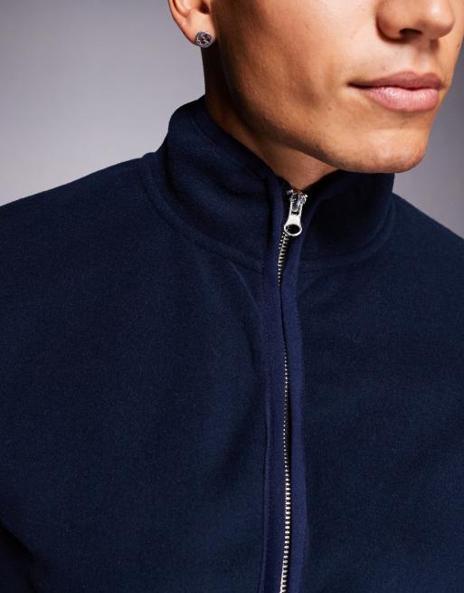 ASOS DESIGN - Veste zippée en polaire - Bleu marine, 5 de 5