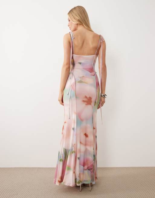 ASOS DESIGN - Vestido largo estampado, 4 de 4
