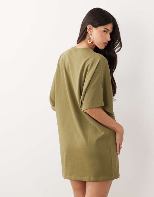 ASOS DESIGN - Vestitino T-shirt con maniche ad ali di pipistrello, 4 di 4