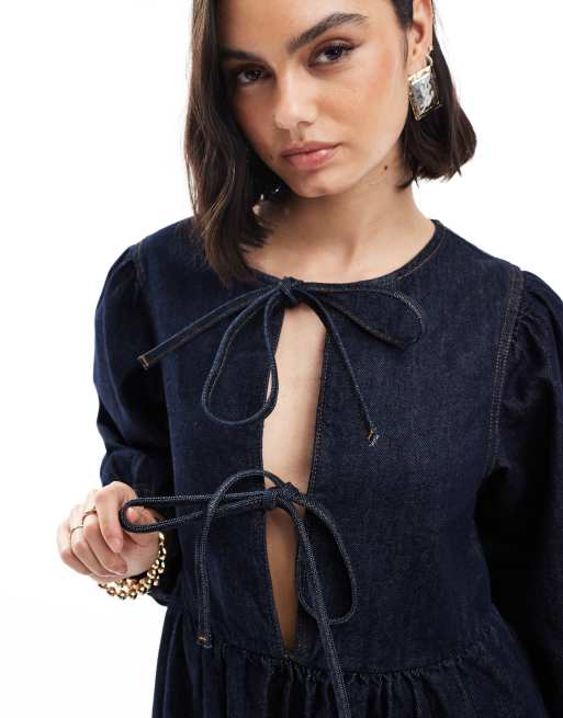 Asos vestito blu hotsell