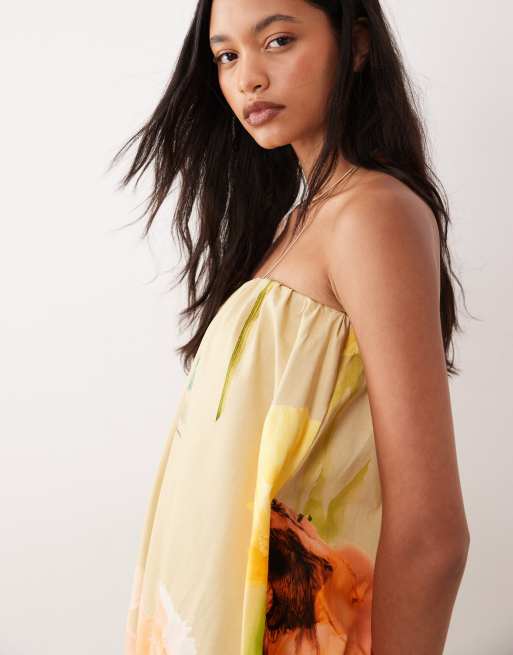ASOS DESIGN - Vestito corto stampato con fondo a palloncino, 2 di 4