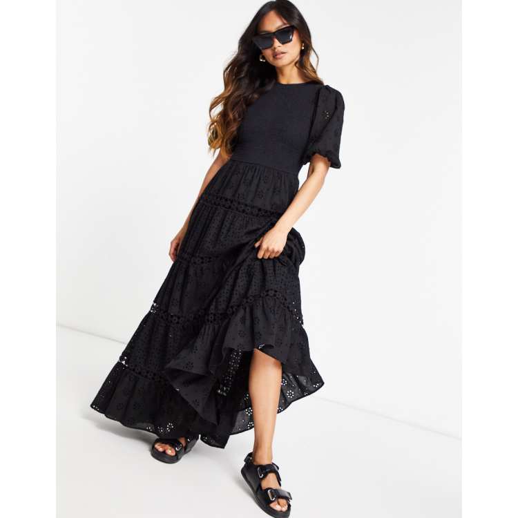 Abiti lunghi in outlet pizzo nero