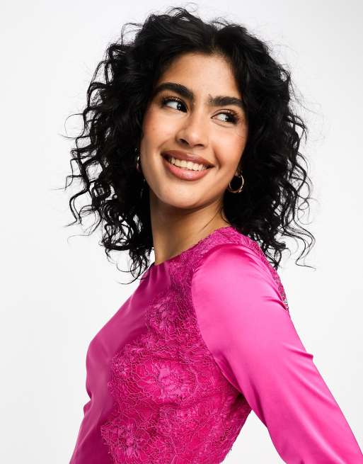 Asos vestito fucsia discount