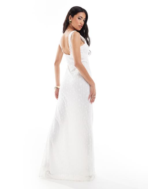 Asos vestito lungo bianco discount
