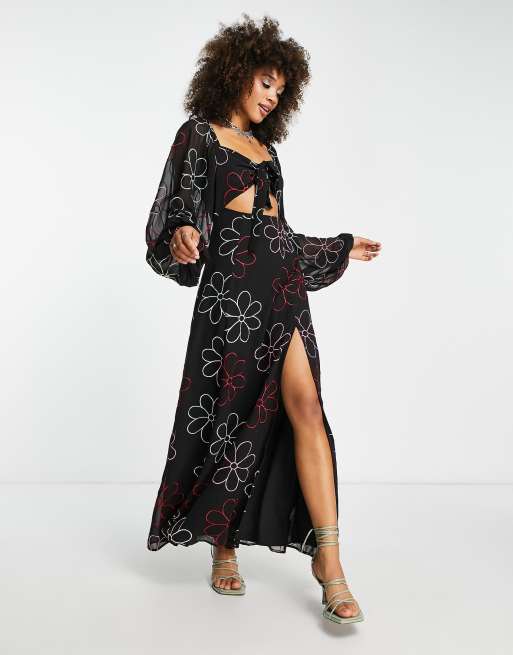 Vestito discount floreale lungo