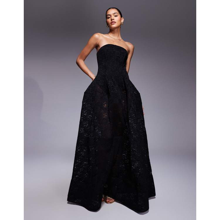 SHEIN Belle Abo da sera elegante da donna taglia grande, in pizzo