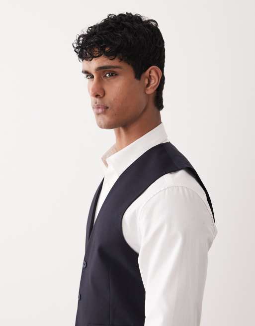 ASOS DESIGN - Veston de costume ajusté - Bleu marine, 4 de 5