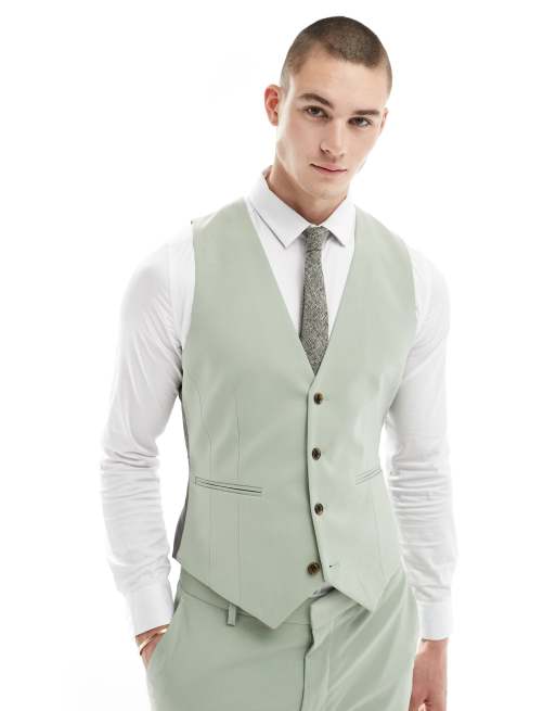 ASOS DESIGN - Veston de costume ajusté - Sauge